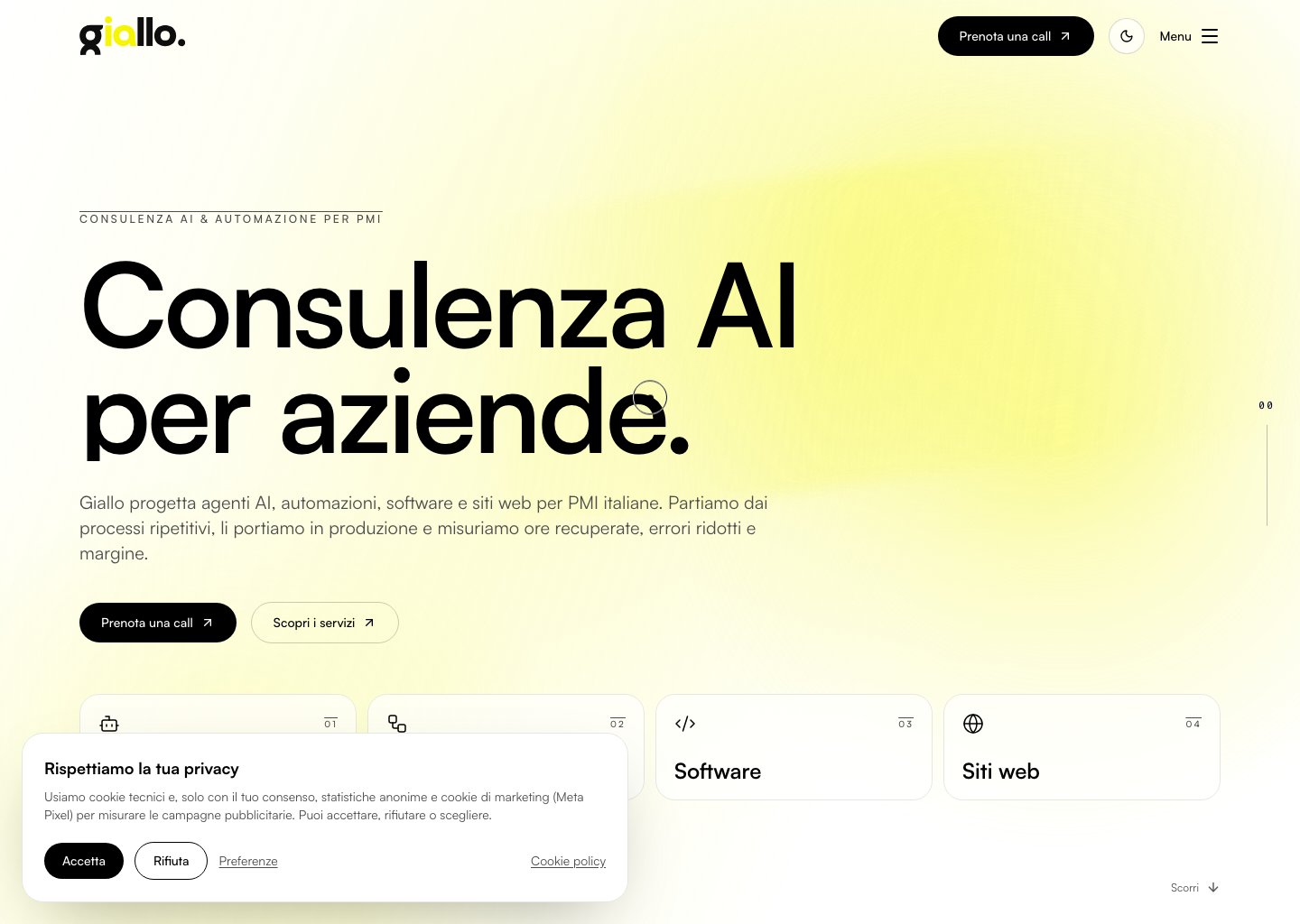 Giallo Studio — Studio verticale AI